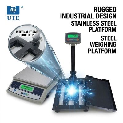 Laboratory Digital Weighing Scale 2kg 0.1g Internal Calibration Glass Draft Shield